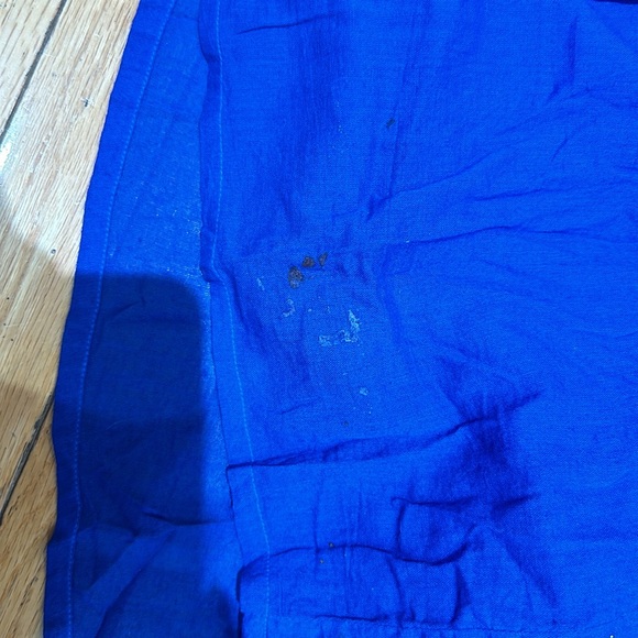 Anthropologie Sundry Blouson Midi Dress Blue Sz 1 or XS  Pockets **few spots - Picture 7 of 7